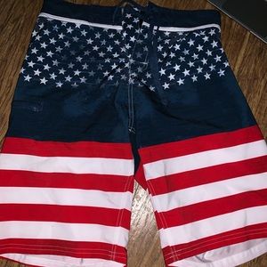 Stars and Stripes board shorts
